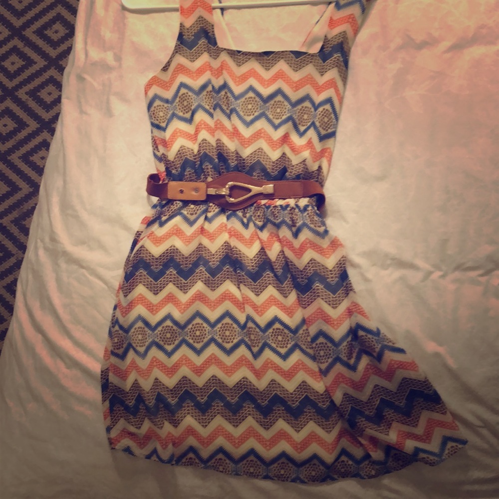 Dress with belt